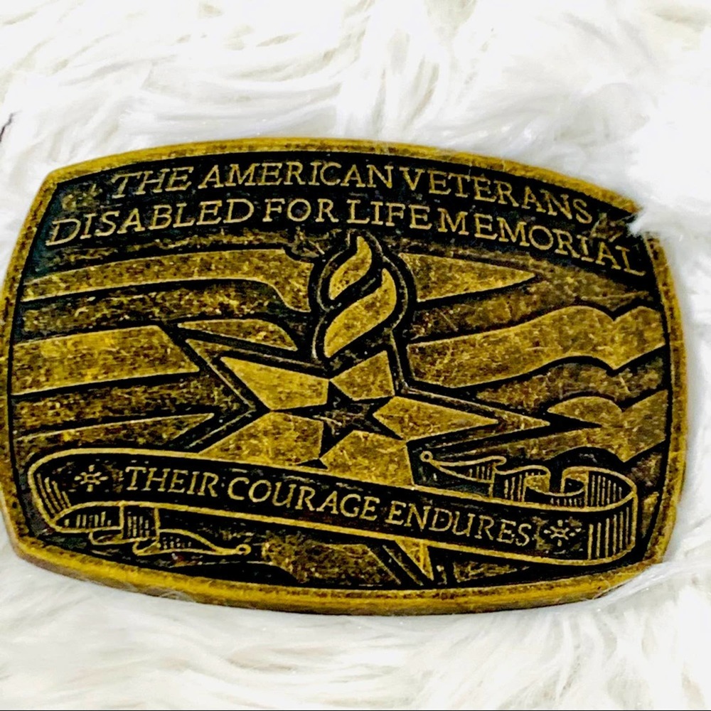 American Veterans Disabled Belt Buckle 2007